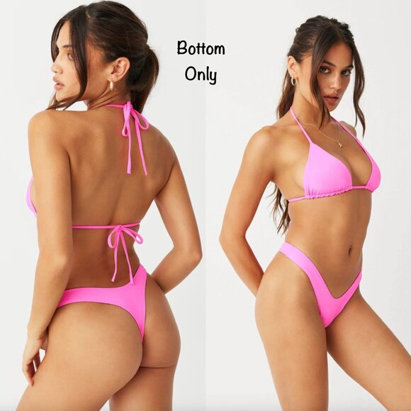 Frankies Bikinis FULL MOON MICRO Bikini Bottom - Watermelon - Picture 1 of 8